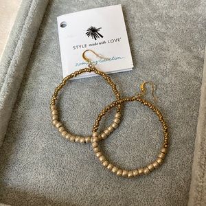 NWT Noonday Collection Metallic Pearls Earrings